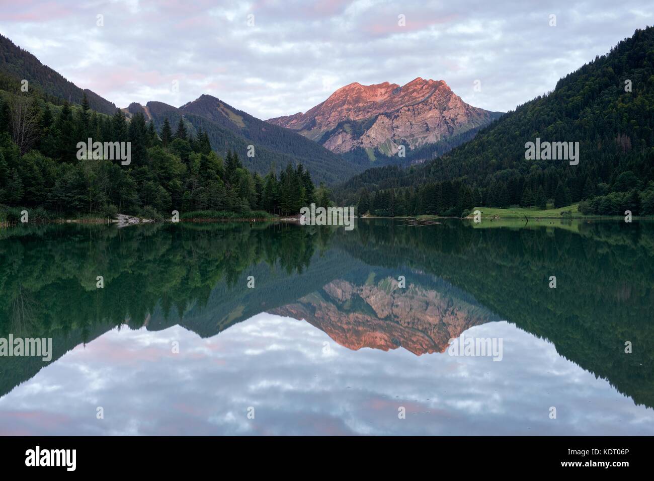 Lac De Vallon Stock Photo Alamy