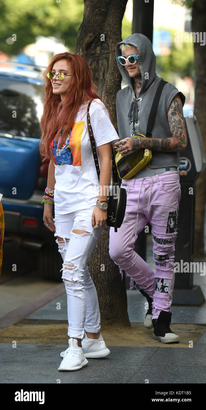 Bella Thorne meets Lil Peep to do some shopping in Hollywood Featuring:  Bella Thorne, Dani Thorne,