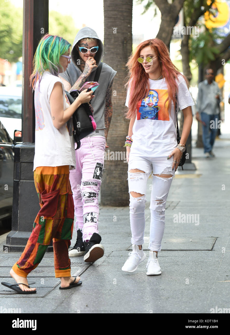 Bella Thorne meets Lil Peep to do some shopping in Hollywood Featuring:  Bella Thorne, Dani Thorne,