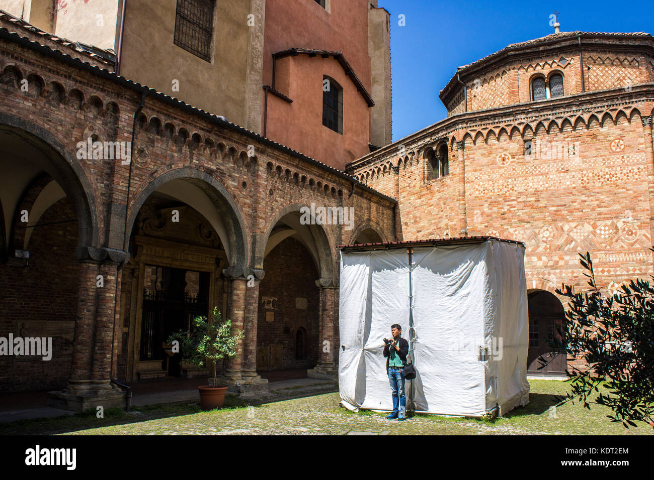 The Basilica Di Santo Stefano And The Sette Chiese In Bologna Italy Stock Photo Alamy
