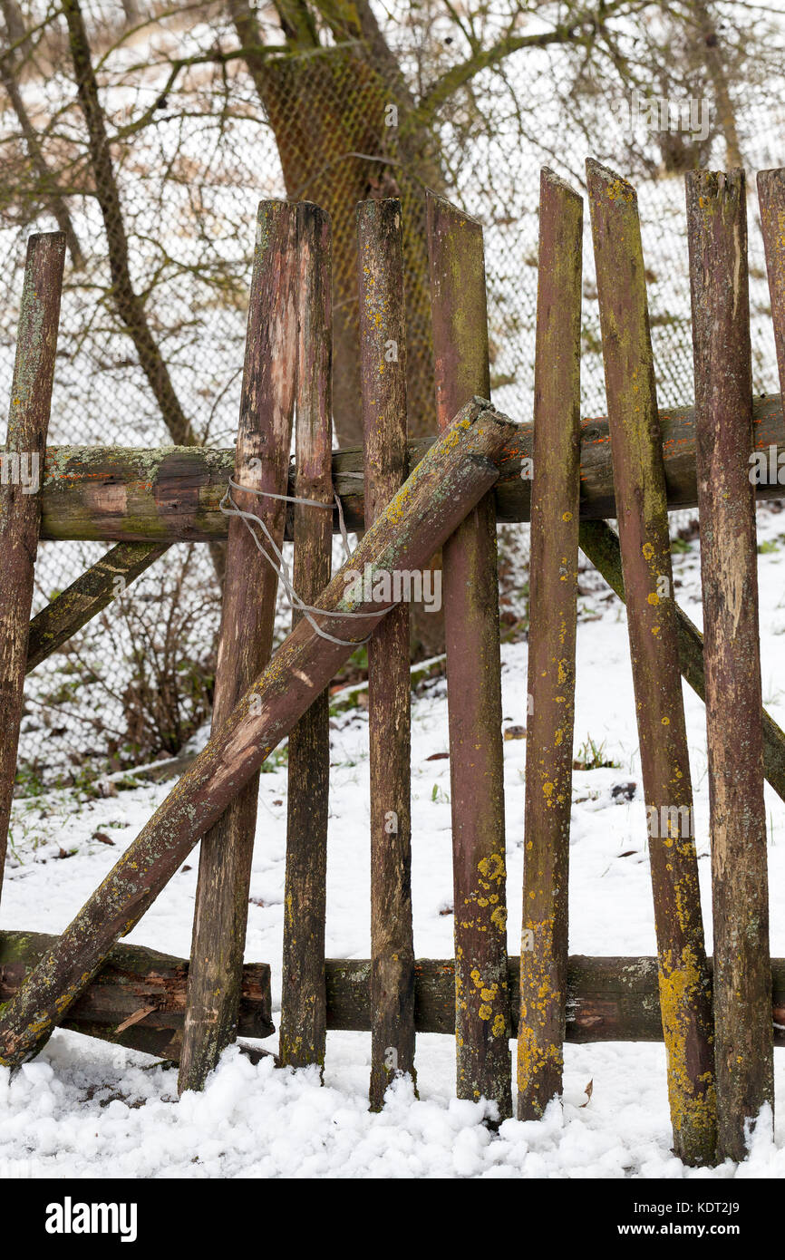 Old wooden fence Stock Photo - Alamy