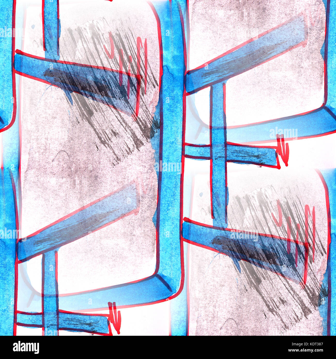 Mural background seamless tv set pattern background texture w Stock ...