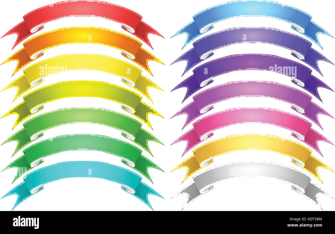 vector ribbons set Stock Vector Image & Art - Alamy
