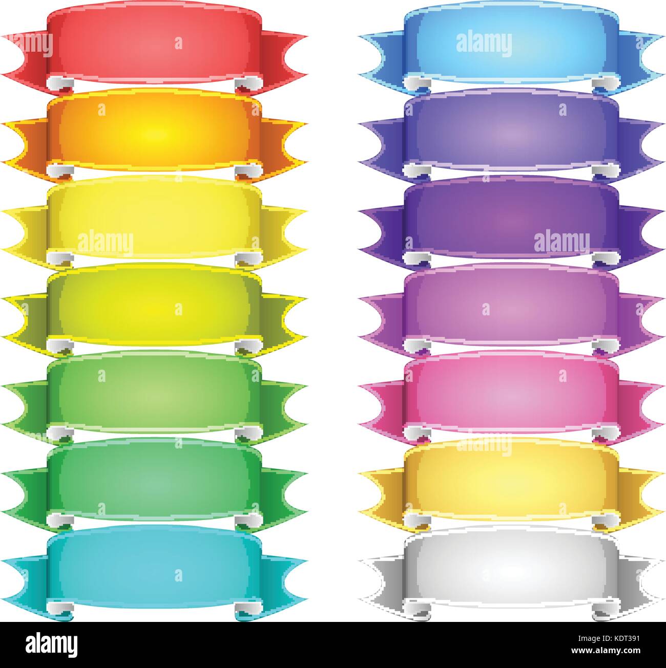vector ribbons set Stock Vector Image & Art - Alamy