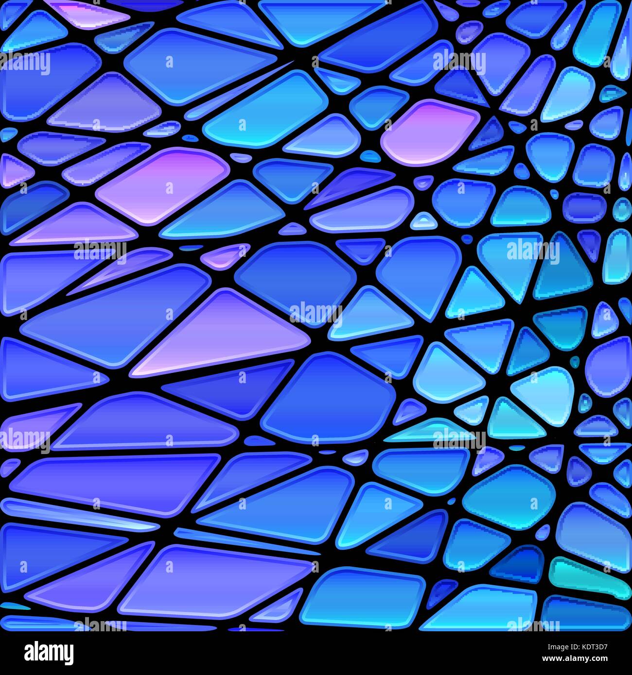 abstract vector stained-glass mosaic background - blue and violet Stock ...
