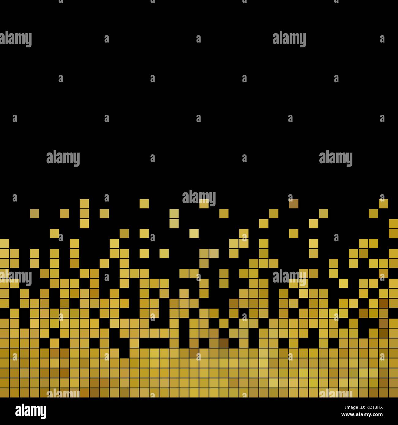 abstract vector square pixel mosaic background - yellow Stock Vector ...
