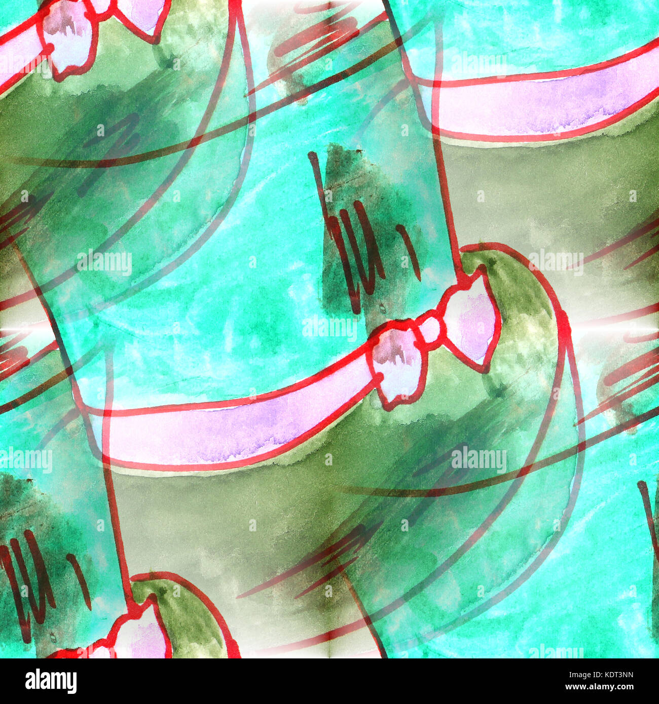 Mural background seamless wizard Hat pattern background texture Stock ...