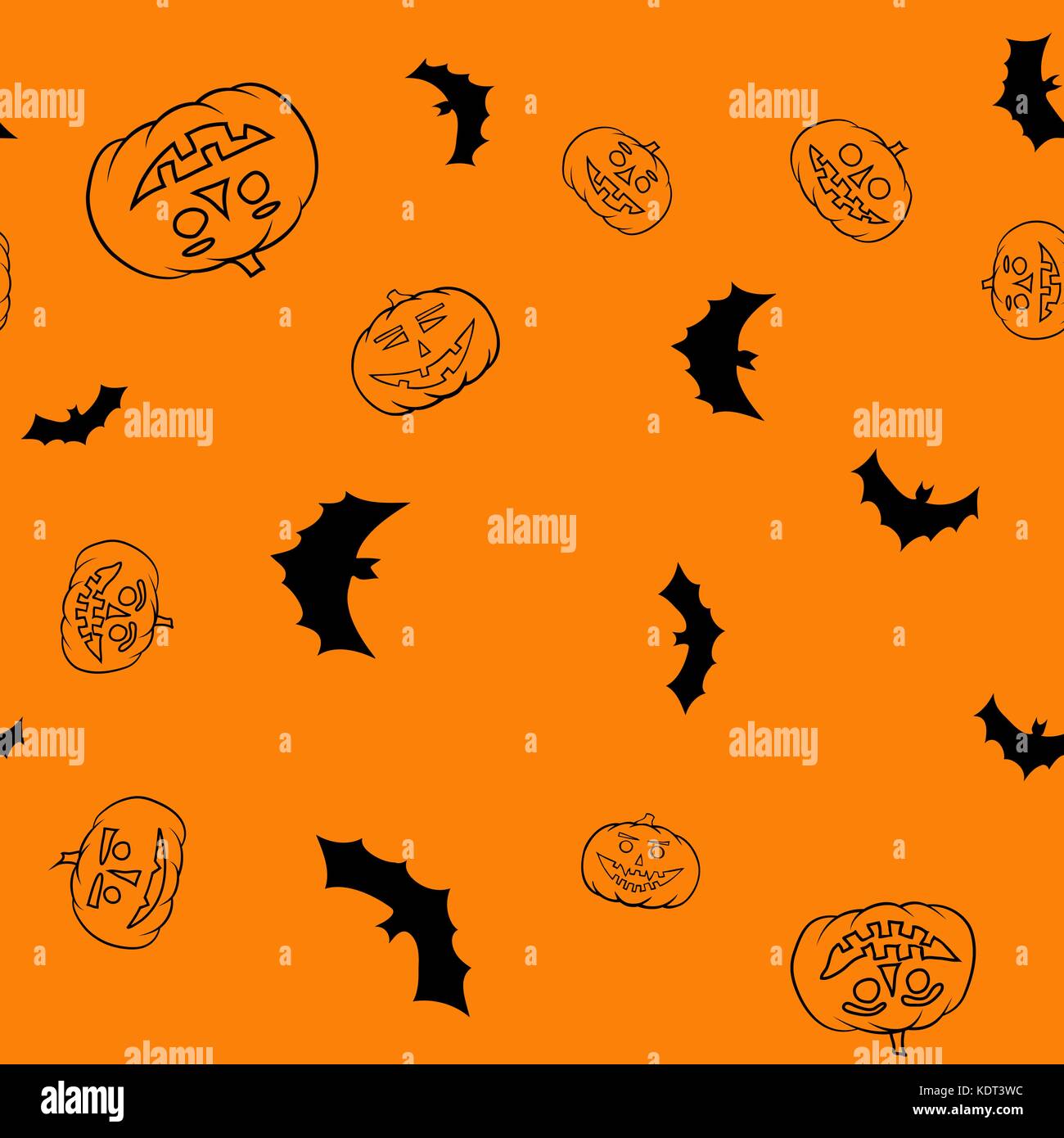 vector halloween seamless pattern Stock Vector Image & Art - Alamy