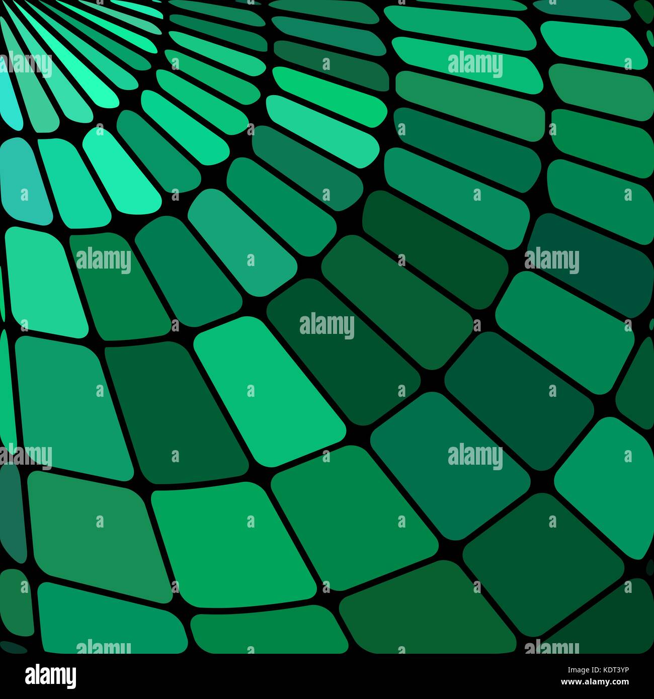 abstract vector stained-glass mosaic background - green and teal Stock ...