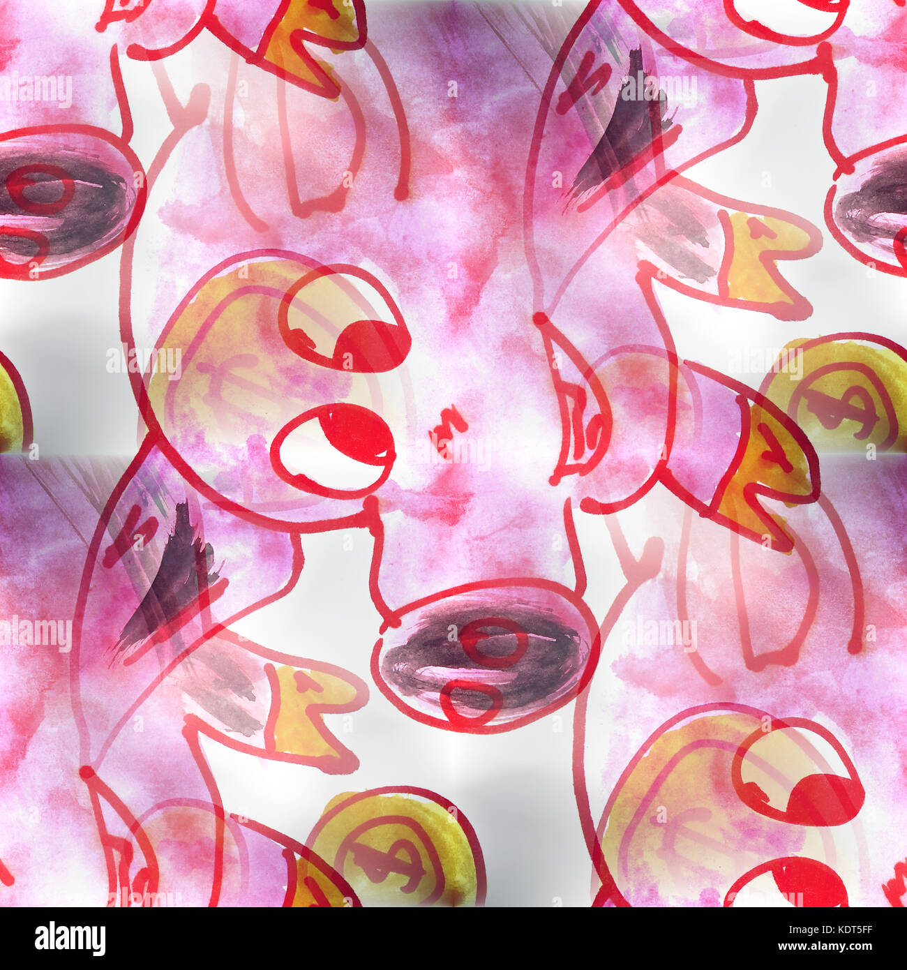 Mural background seamless pig pattern background texture wall Stock ...