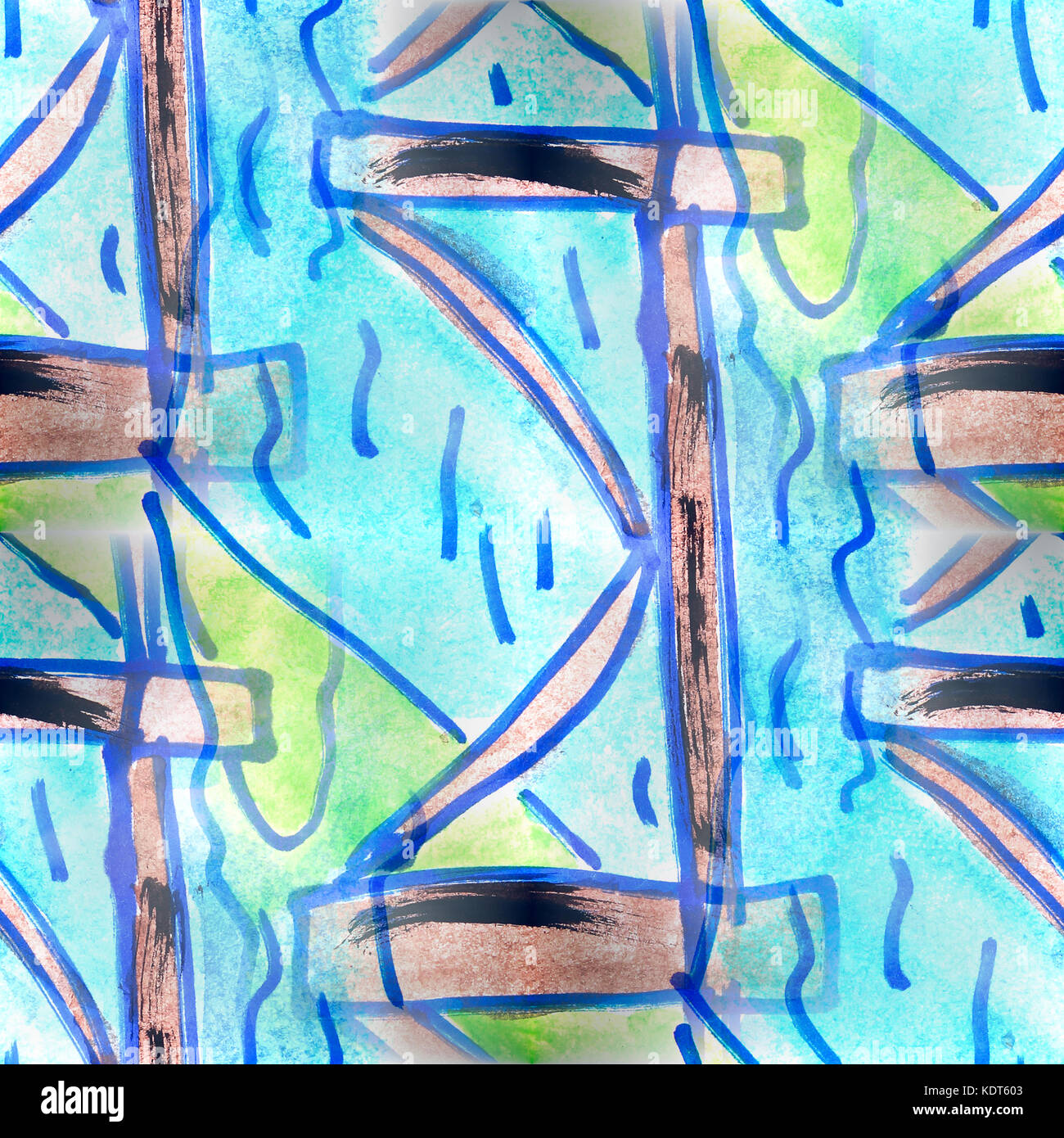 Mural background seamless pattern river, bridge background text Stock ...