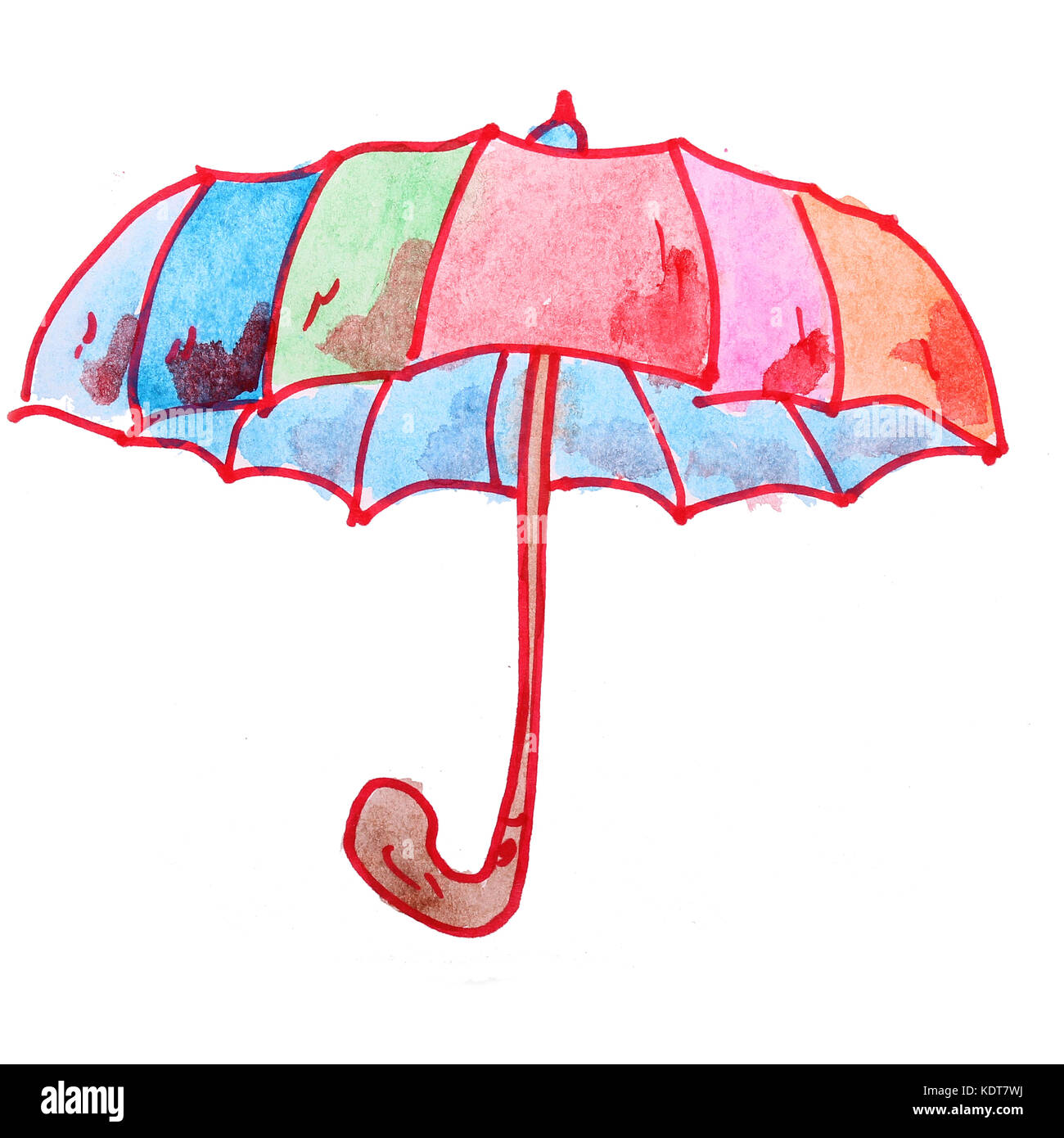 Umbrella drawing hi-res stock photography and images - Alamy