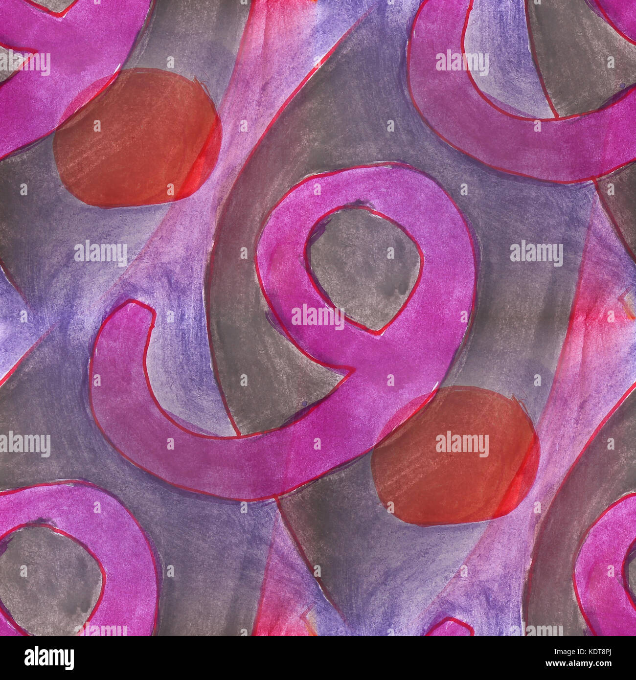 modern number nine seamless watercolor artist wallpaper texture Stock ...