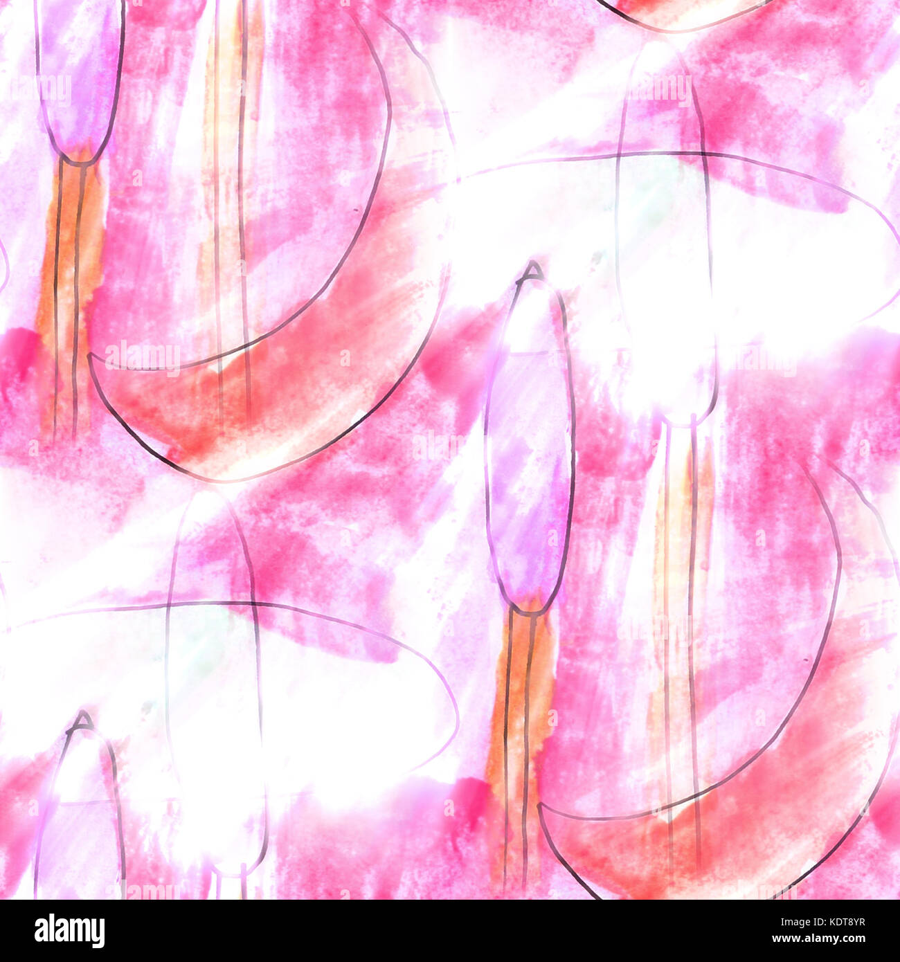 seamless light pink watercolor artist wallpaper modern texture o Stock