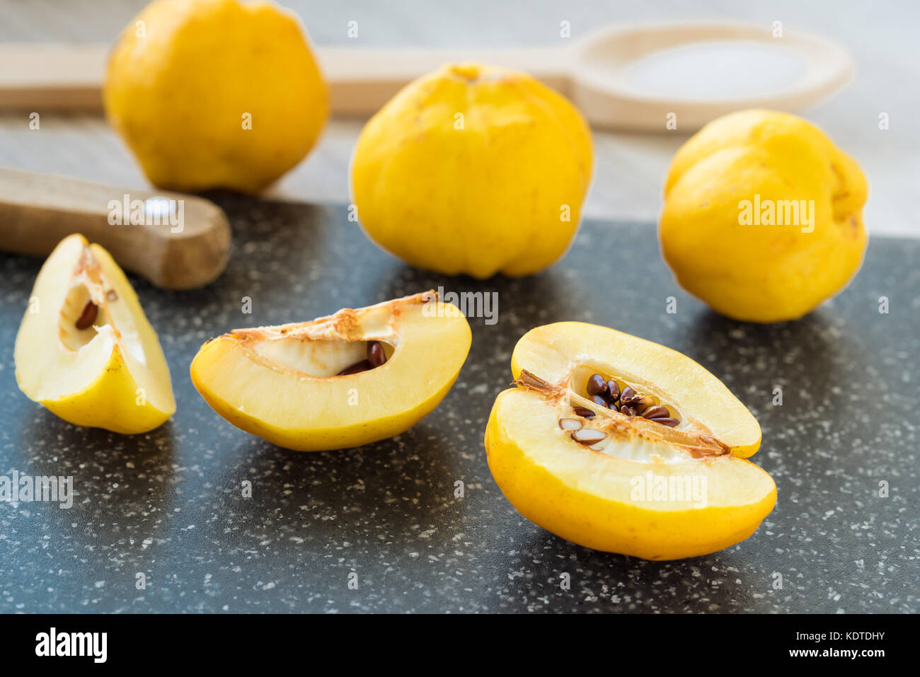 Fresh quince fruits Stock Photo Alamy