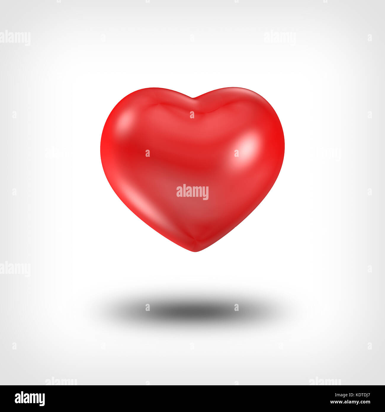 3d shiny red heart hi-res stock photography and images - Alamy