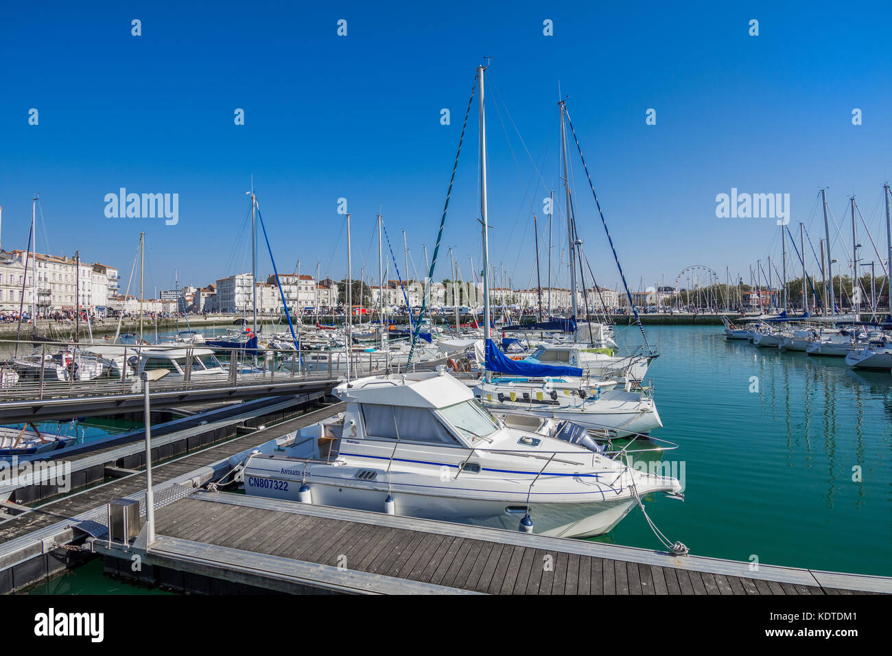 The old port (Vieux Port) of La Rochelle, Charente-Maritime, France. Stock Photo