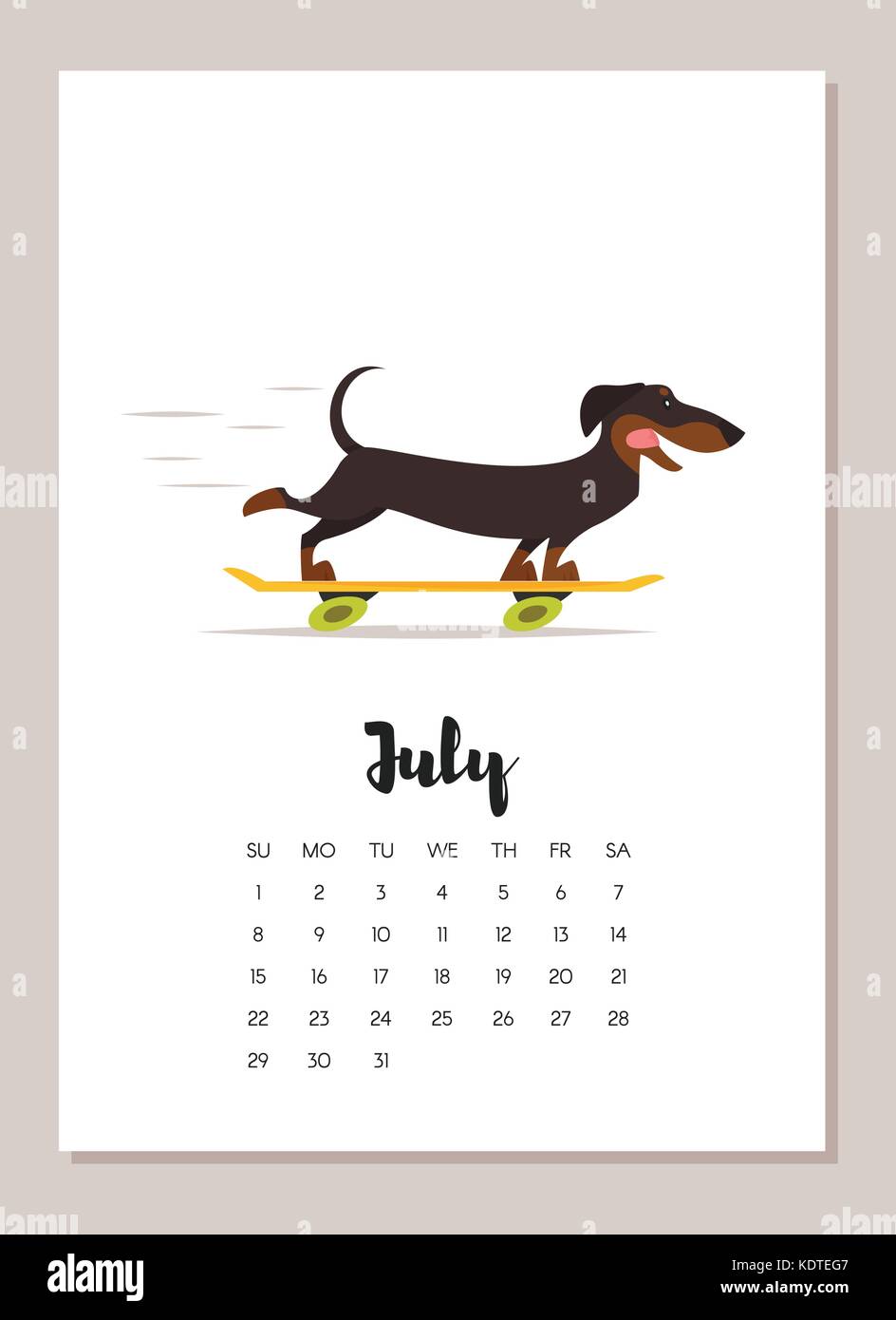 july-calendar-page-hi-res-stock-photography-and-images-page-11-alamy