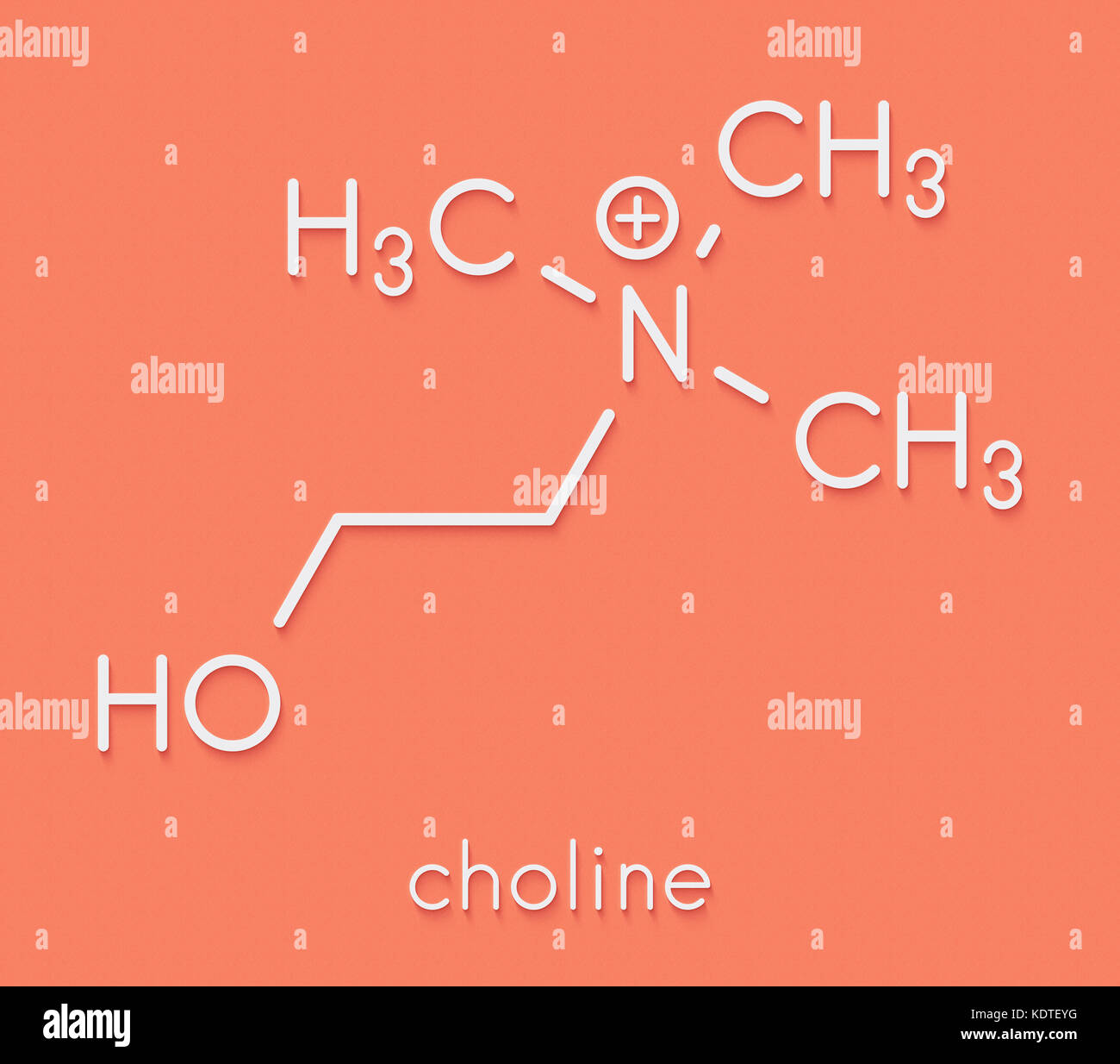 Choline essential nutrient molecule. Skeletal formula Stock Photo Alamy