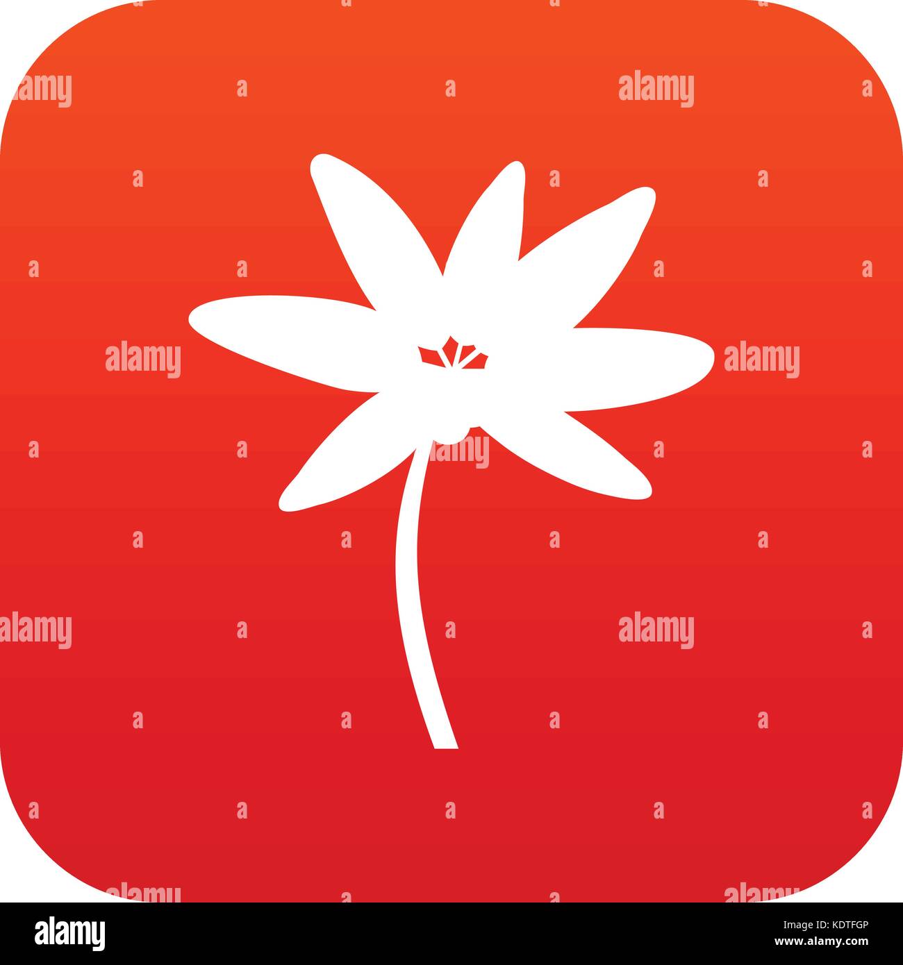 Tropical palm tree icon digital red Stock Vector Image & Art - Alamy