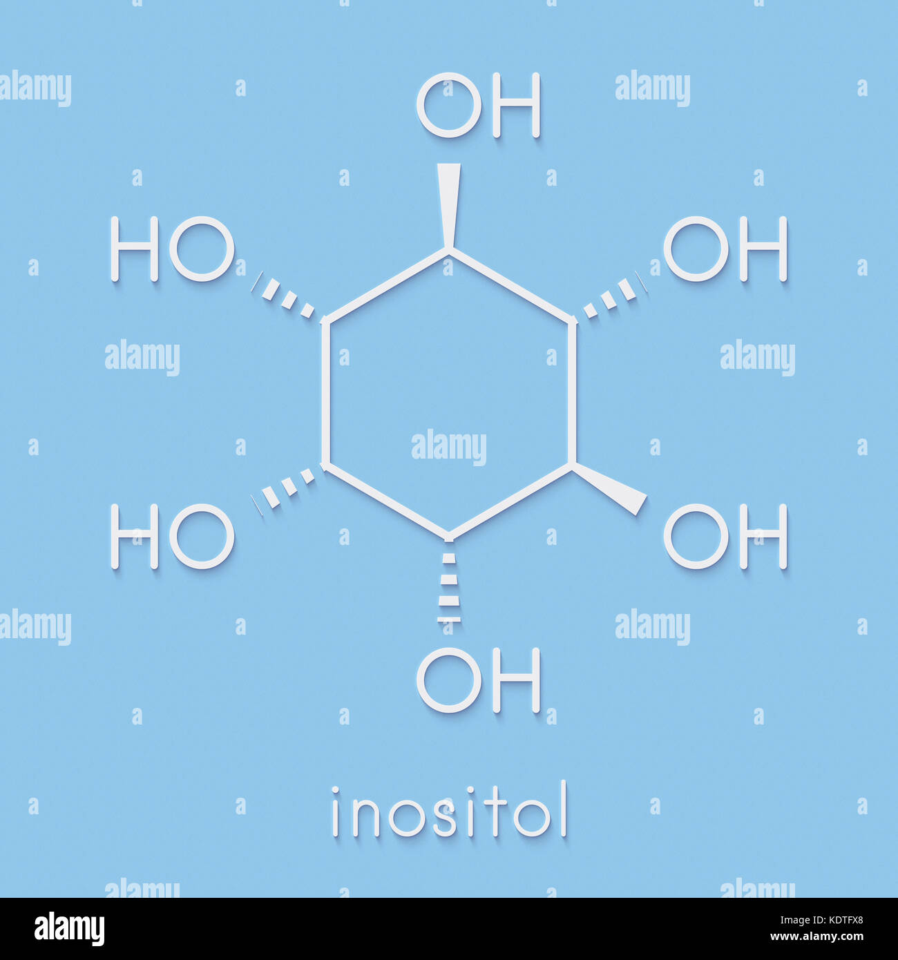 inositol (myo-inositol) molecule. Inositol and its phosphates play ...
