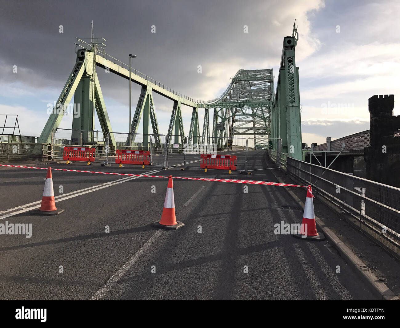 Silver Jubilee Bridge, 'Runcorn-Widnes Bridge' or Runcorn Bridge Stock Photo