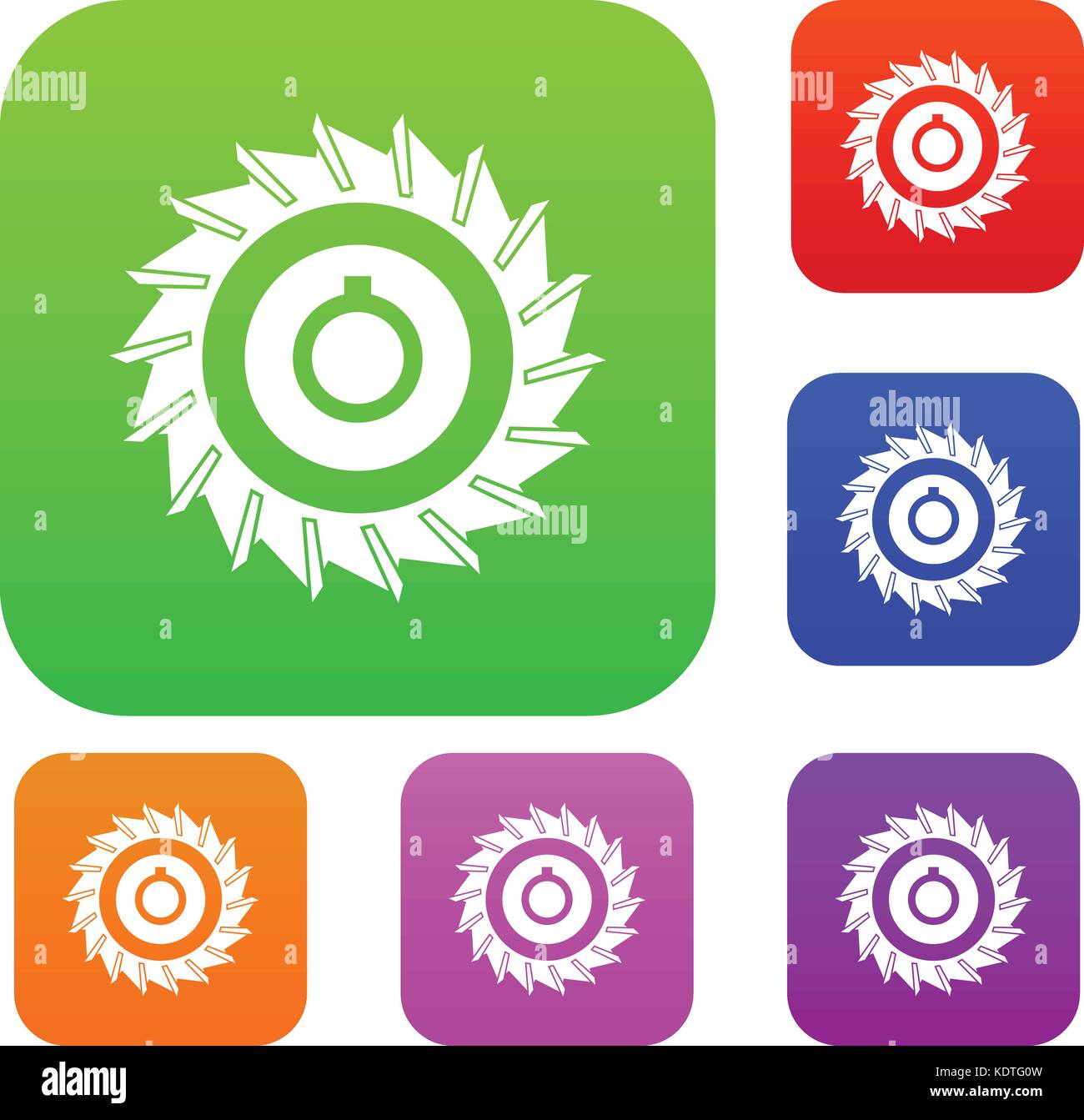Circular saw disk set color collection Stock Vector Image & Art - Alamy