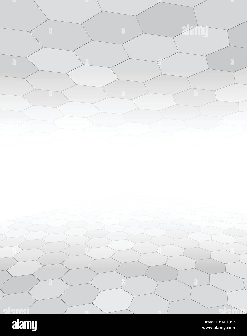 Grey Abstract background with hexagon pattern, vector Stock Vector
