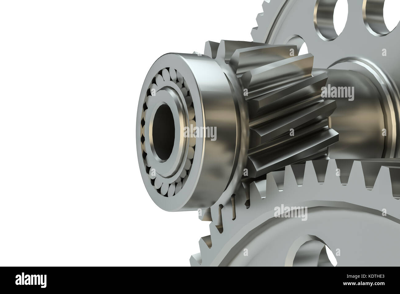 Cog gears mechanism concept. 3d illustration Stock Photo