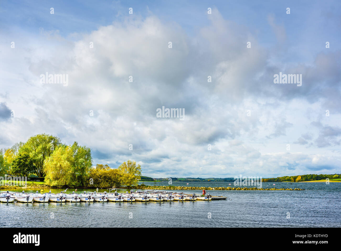 Boat Rowing Rutland Rutland water fishing hi-res stock photography and images - Alamy