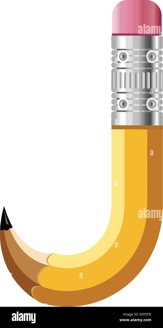 Letter j pencil icon, cartoon style Stock Vector Image & Art - Alamy