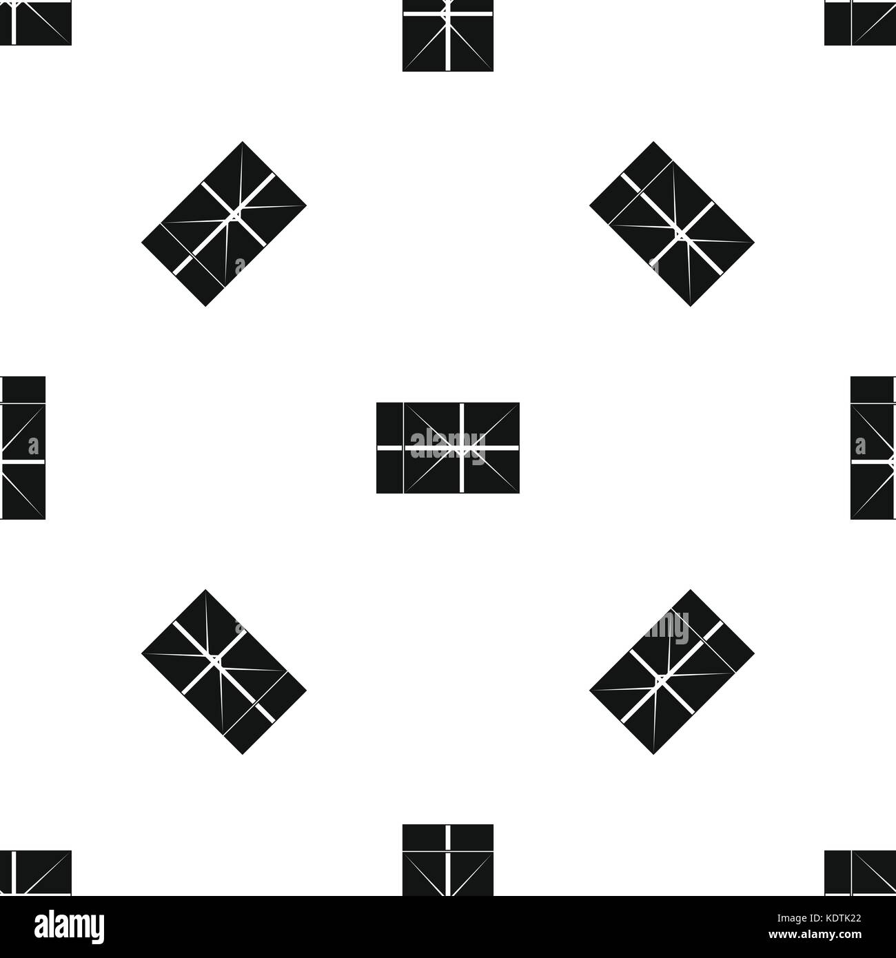 Postal parcel pattern seamless black Stock Vector Image & Art - Alamy