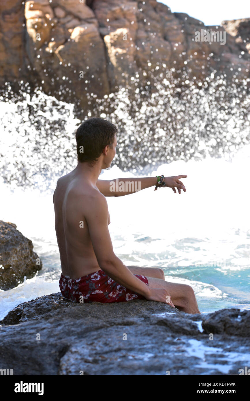 pictures of a getaway in Mallorca, sea cliffs, details of the island and very endearing landscapes Stock Photo