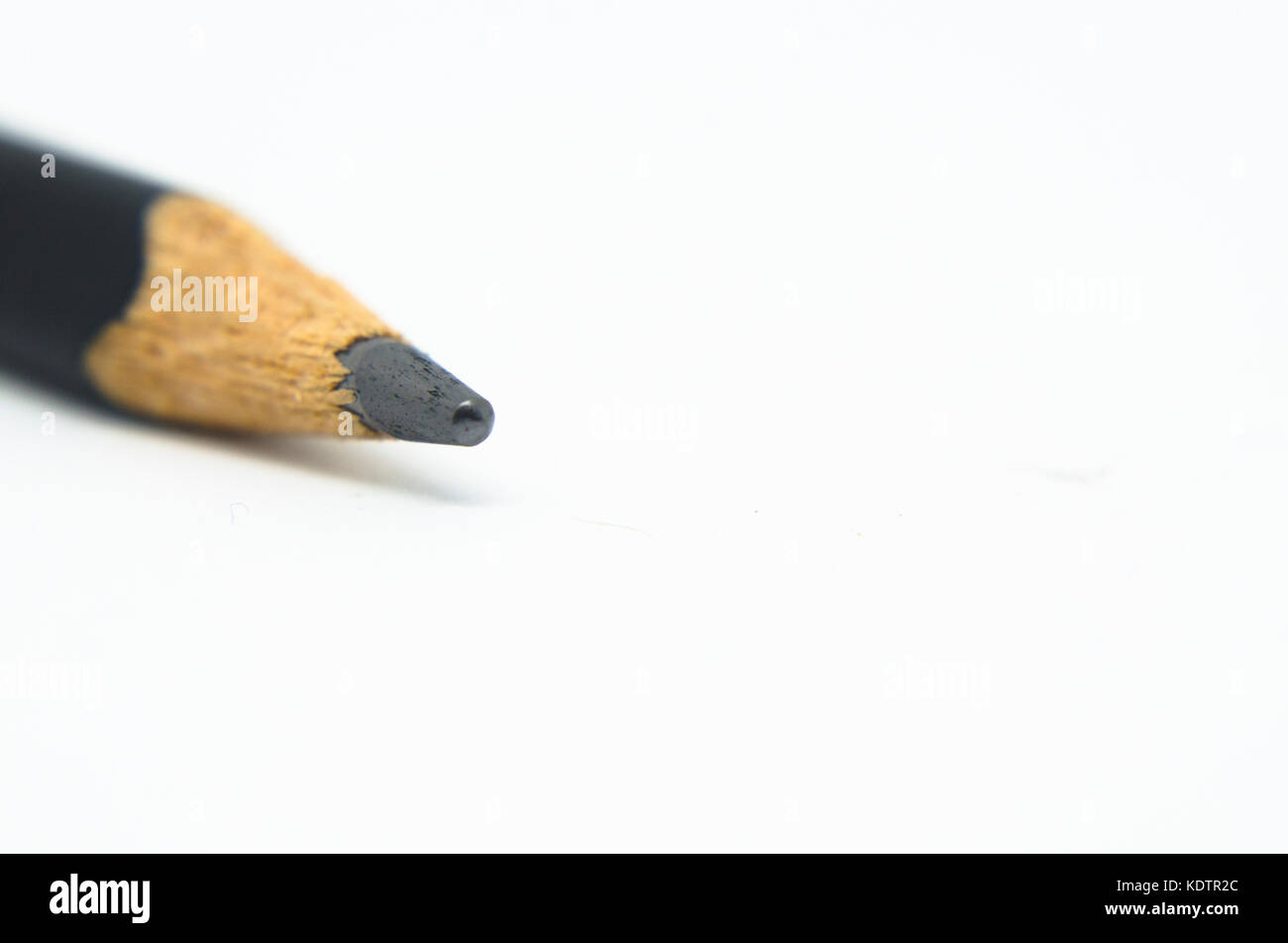 close up of pencil lead / tip isolated on white background Stock Photo
