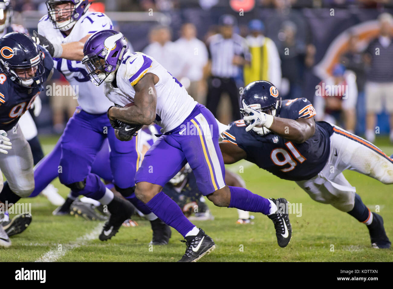 Minnesota Vikings' Jerick McKinnon in action during the International  Series NFL match at Twickenham, London Stock Photo - Alamy