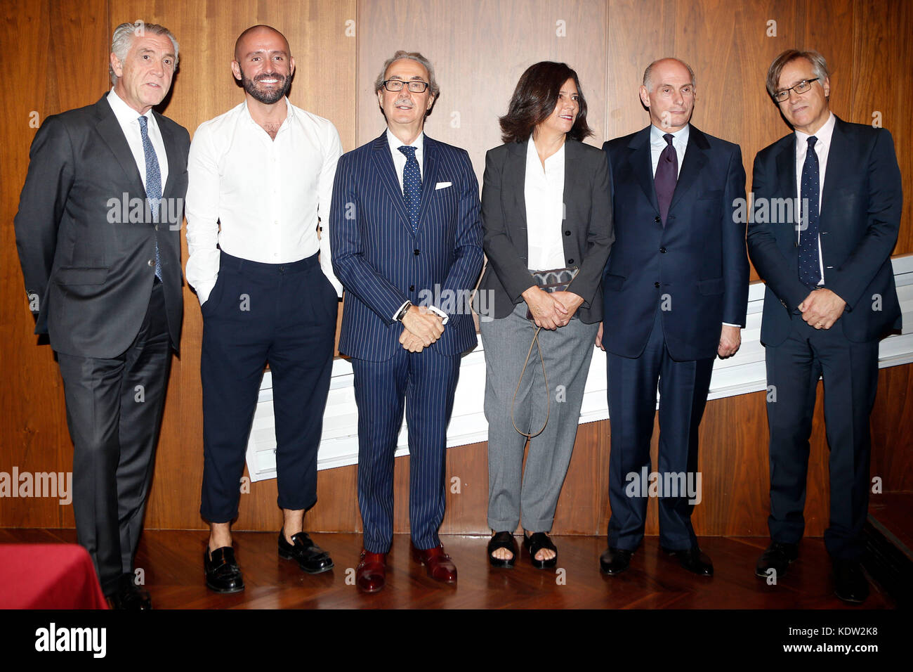 Madrid, Spain. 16th October, 2017. Miguel Luengo, Guillermo Solana, Jaime  Dos Santos and Paloma Alarco during the presentation of the first  monographic exhibition of 