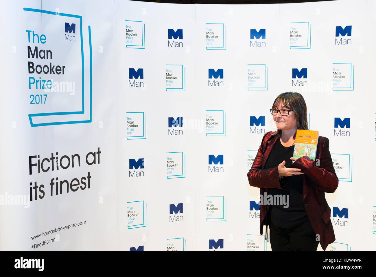 London, UK. 16th October, 2017. Ali Smith, author of Autumn, shortlisted for the 2017 Man Booker Prize for Fiction. Credit: Dave Stevenson/Alamy Live News Stock Photo