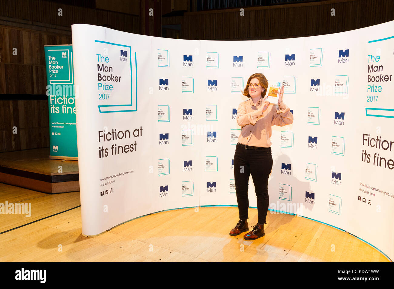 London, UK. 16th October, 2017. Fiona Mozley, author of Elmet, shortlisted for the 2017 Man Booker Prize for Fiction. Credit: Dave Stevenson/Alamy Live News Stock Photo