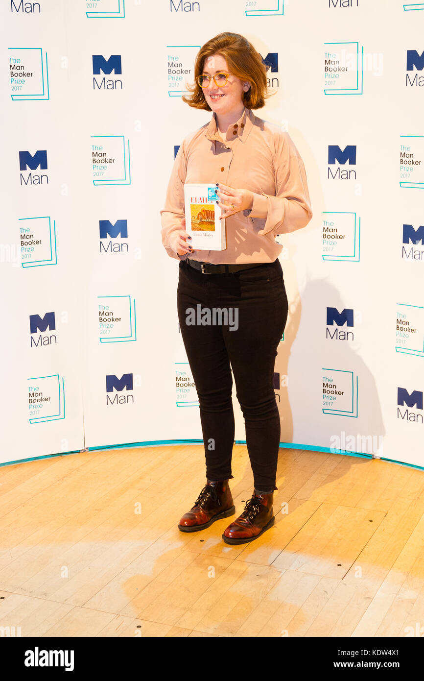 London, UK. 16th October, 2017. Fiona Mozley, author of Elmet, shortlisted for the 2017 Man Booker Prize for Fiction. Credit: Dave Stevenson/Alamy Live News Stock Photo