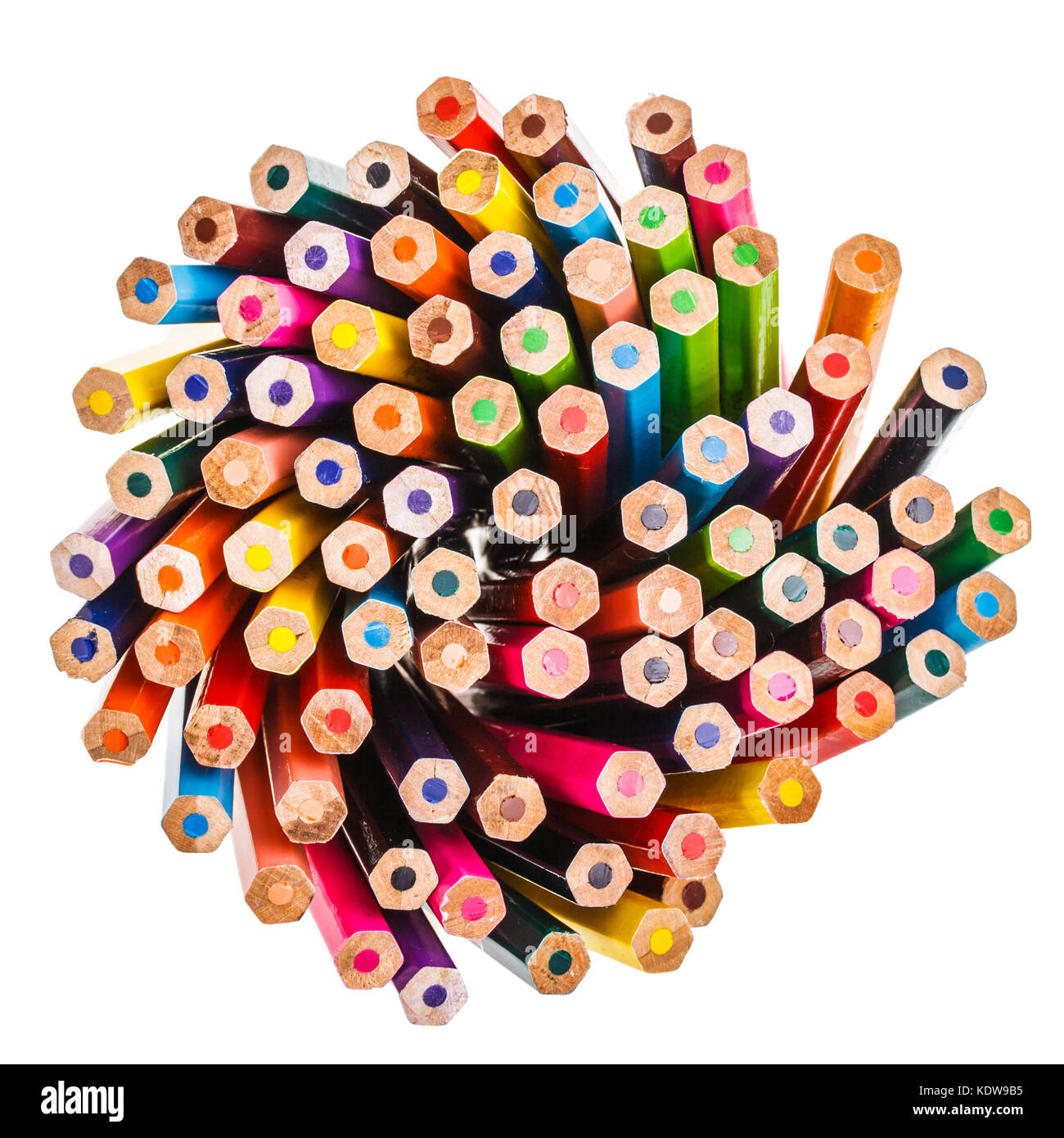Closeup of Coloured Pencils background Stock Photo Alamy