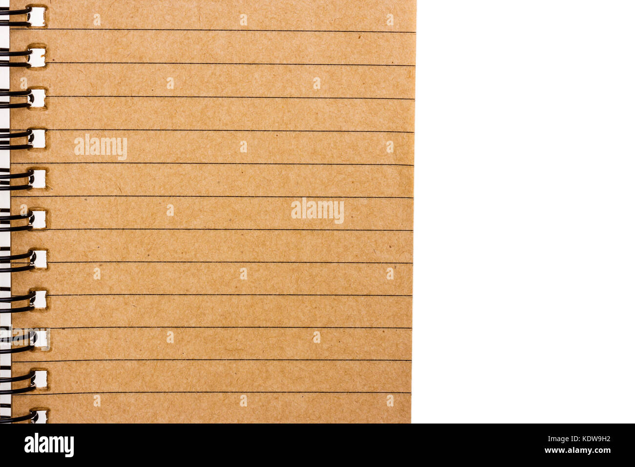 blank notebook isolate on white background Stock Photo - Alamy