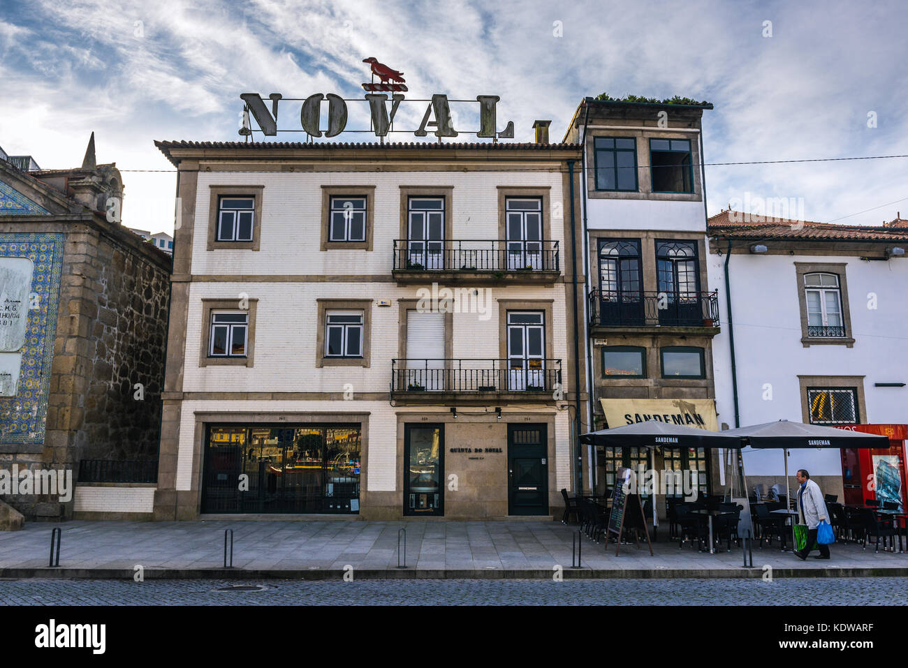 Quinta do Noval wine house on Diogo Leite Avenue in Vila Nova de Gaia city of Portugal Stock Photo