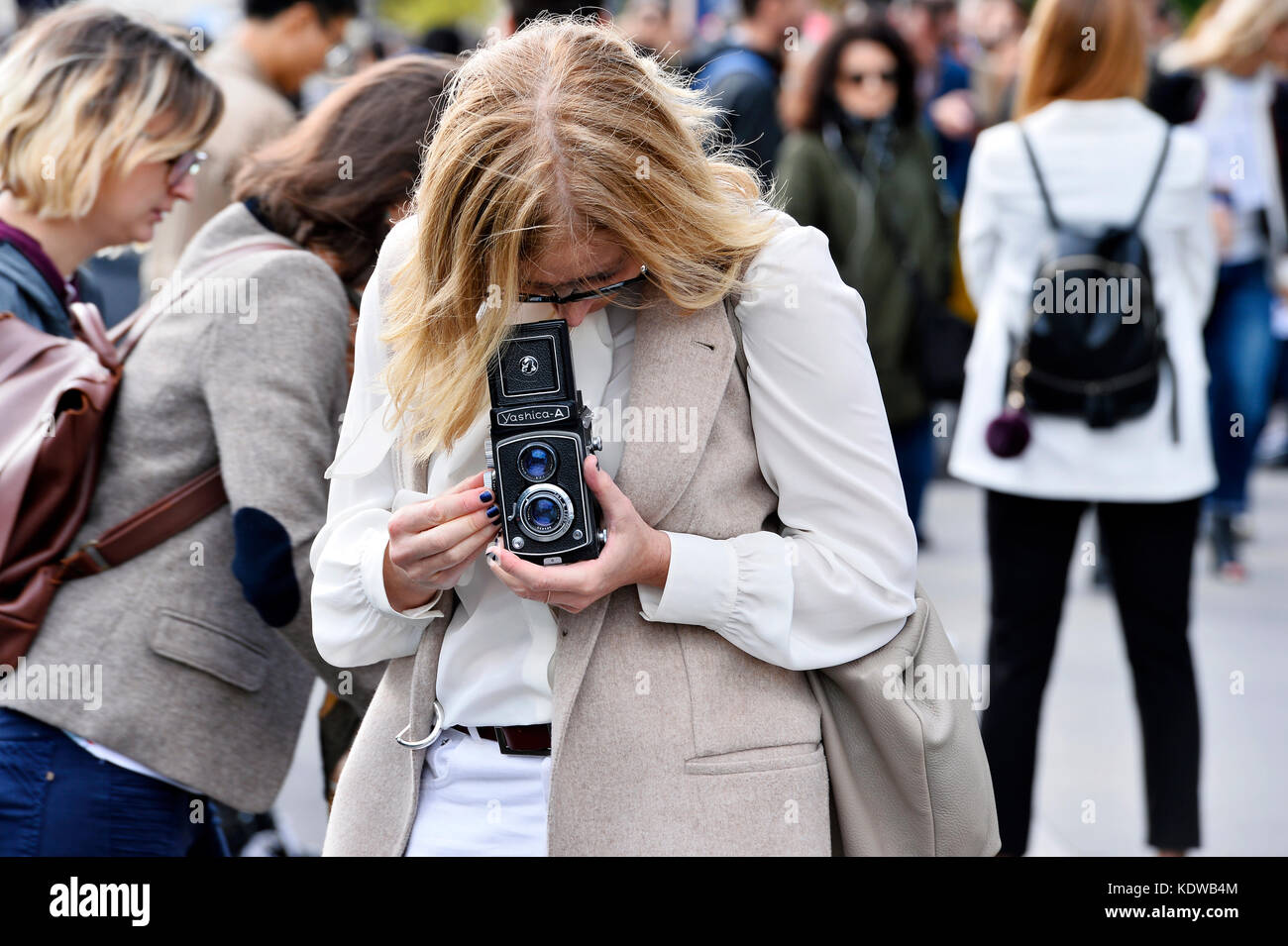 Yashica argentic camera, Paris - France Stock Photo