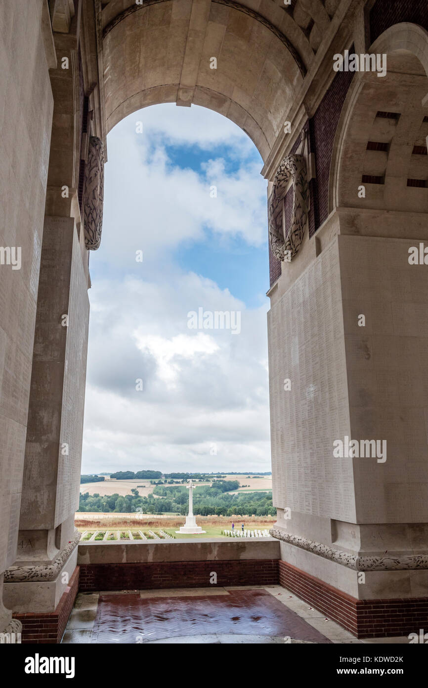 Thiepval Memorial Thiepval Albert Peronne Somme Hauts-de-France France Stock Photo