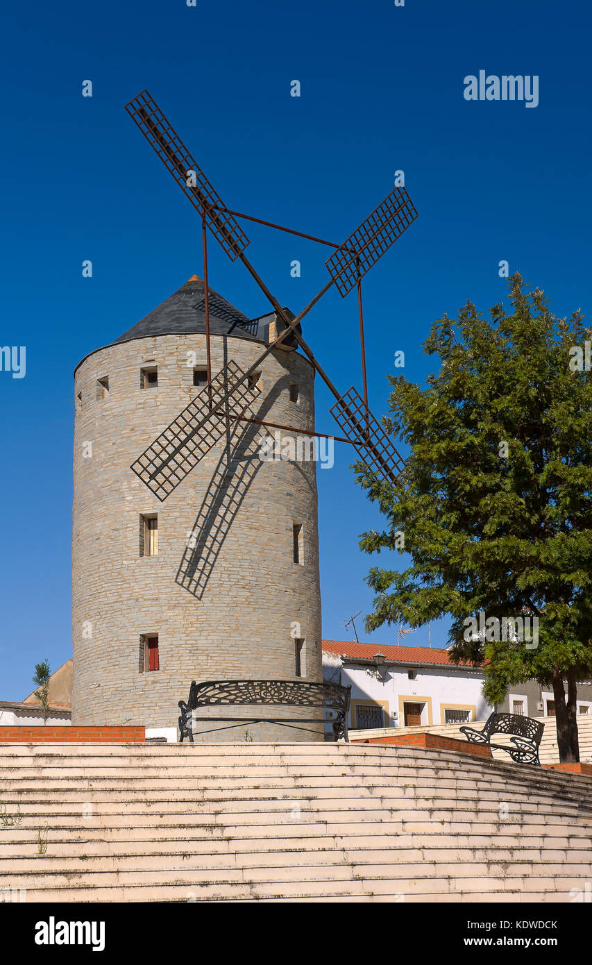 Windmill, Calanas, Huelva province, Region opf Andalusia, Spain, Europe Stock Photo