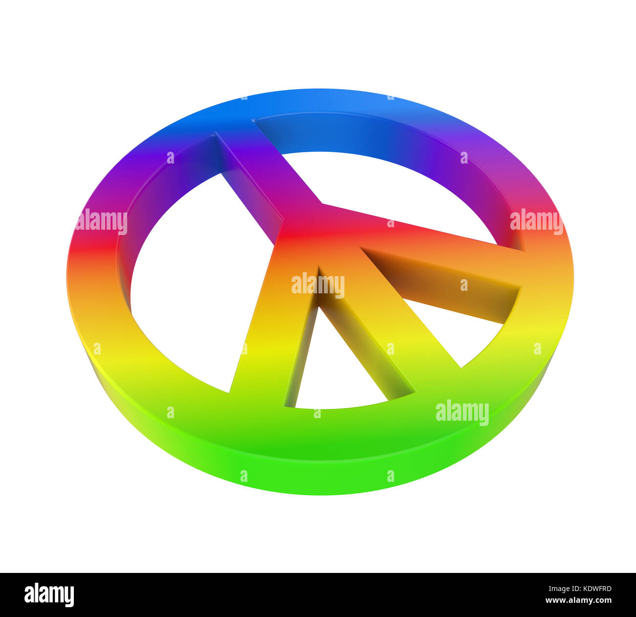 Peace Symbol Isolated Stock Photo Alamy