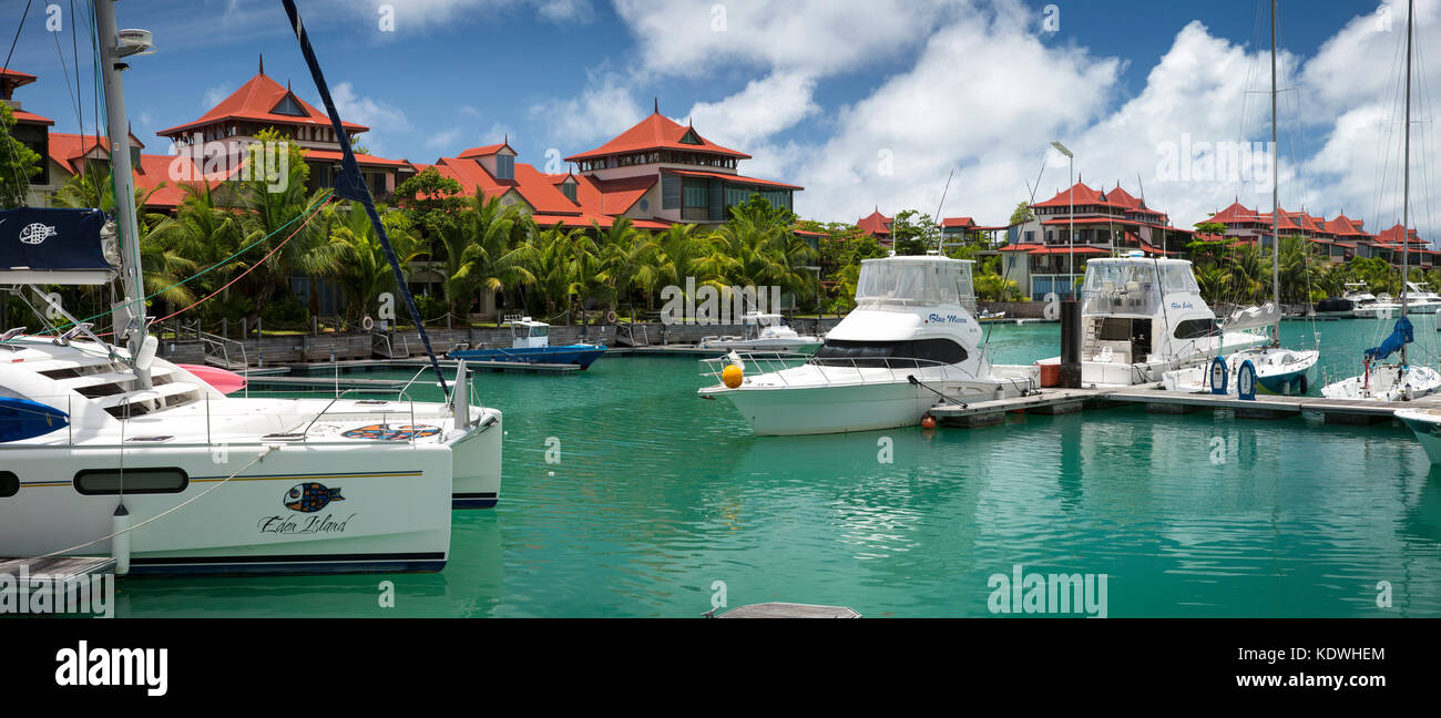 The Seychelles, Mahe, Victoria, Eden Island, Eden Plaza, luxury