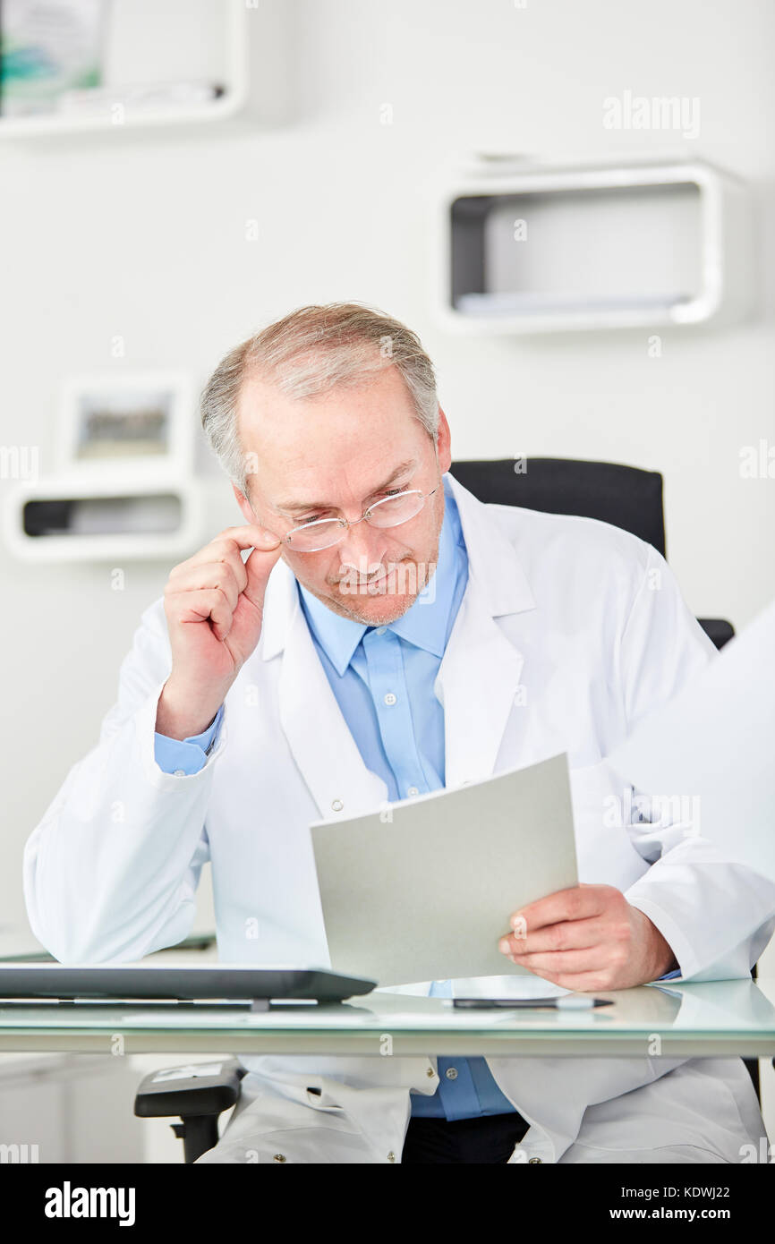 Chief executive as doctor with responsability and competence Stock Photo
