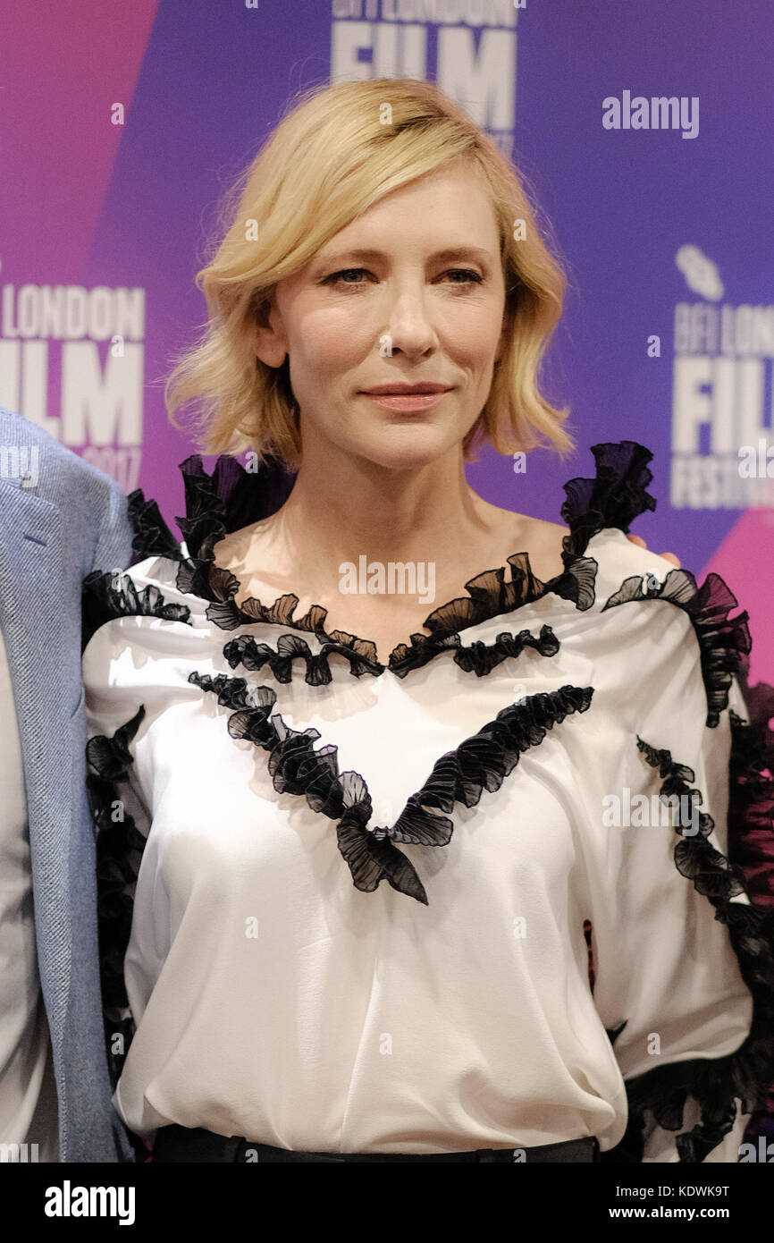 Cate Blanchett at a photocall as part of London Film Festival at BFI