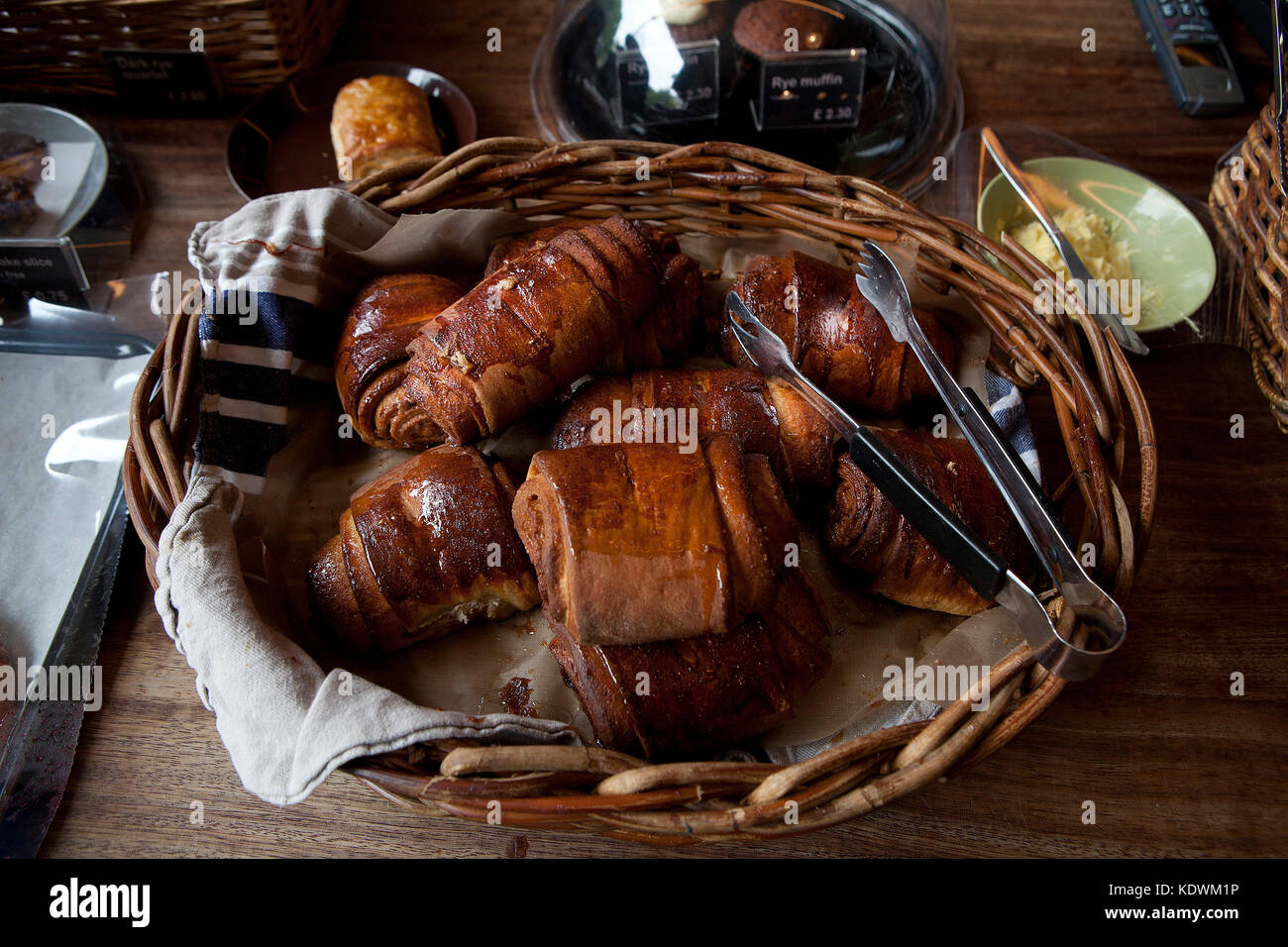 Nordic Bakery,London cinnamon buns Stock Photo Alamy